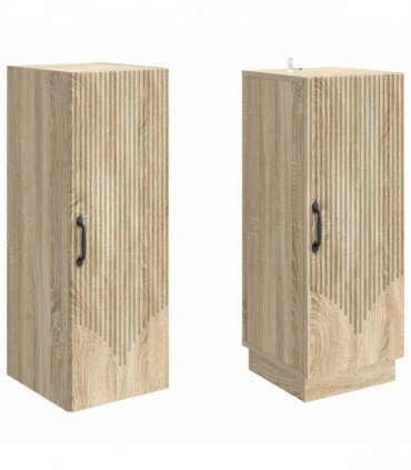 vidaXL Cabinet Set 2 pcs Sonoma Oak Engineered Wood — V0672185325