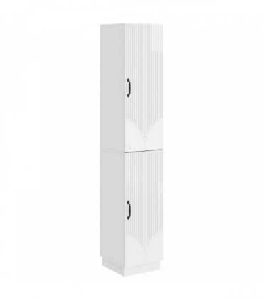 vidaXL Cabinet Set 2 pcs High Gloss White Engineered Wood