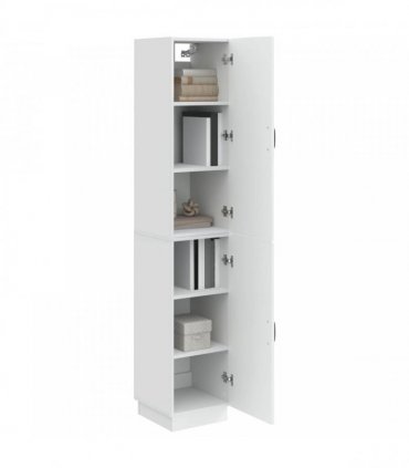 vidaXL Cabinet Set 2 pcs High Gloss White Engineered Wood