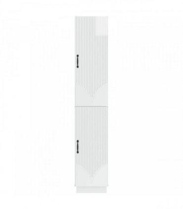 vidaXL Cabinet Set 2 pcs High Gloss White Engineered Wood