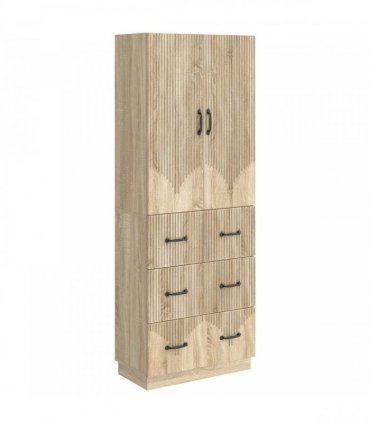 vidaXL Cabinet Set 2 pcs Sonoma Oak 66 x 34.5 x 87 cm Engineered Wood