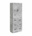 vidaXL Cabinet Set 2 pcs Concrete Grey 66 x 34.5 x 87 cm