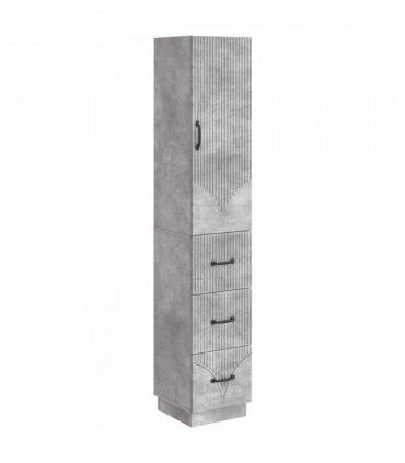 vidaXL Cabinet Set 2 pcs Concrete Grey 33 x 34.5 x 87 cm