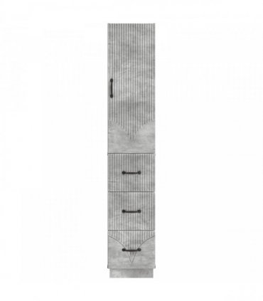 vidaXL Cabinet Set 2 pcs Concrete Grey 33 x 34.5 x 87 cm