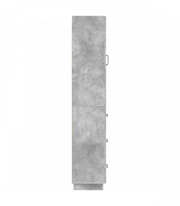 vidaXL Cabinet Set 2 pcs Concrete Grey 33 x 34.5 x 87 cm