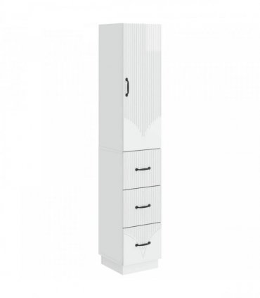 vidaXL Cabinet Set 2 pcs High Gloss White 33 x 34.5 x 87 cm