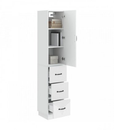 vidaXL Cabinet Set 2 pcs High Gloss White 33 x 34.5 x 87 cm