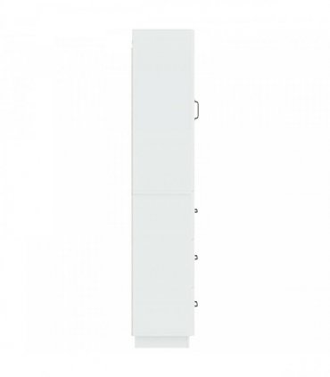 vidaXL Cabinet Set 2 pcs High Gloss White 33 x 34.5 x 87 cm
