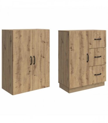 vidaXL Cabinet Set 2 pcs Artisan Oak Engineered Wood — V0672185345