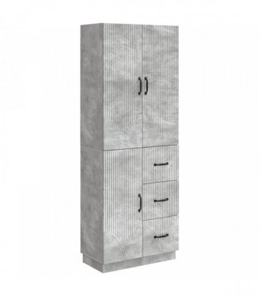 vidaXL Cabinet Set 2 pcs Concrete Grey Engineered Wood — V0672185348