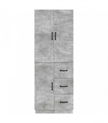 vidaXL Cabinet Set 2 pcs Concrete Grey Engineered Wood — V0672185348