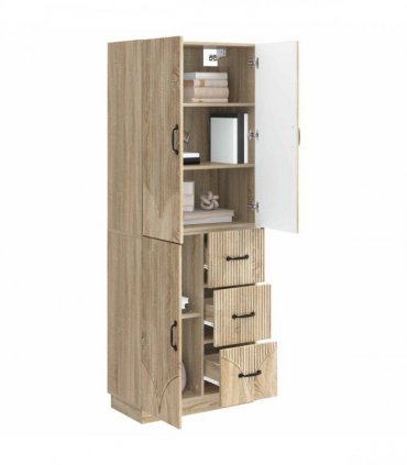vidaXL Cabinet Set 2 pcs Sonoma Oak Engineered Wood — V0672185349
