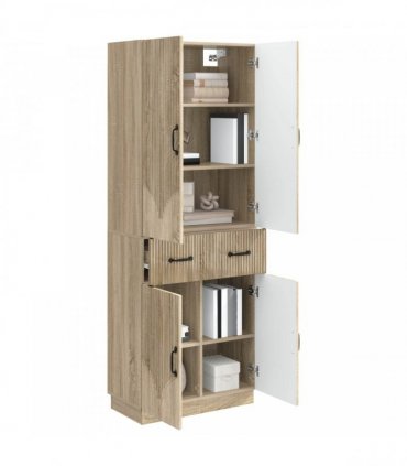 vidaXL Cabinet Set 2 pcs Sonoma Oak Engineered Wood — V0672185352