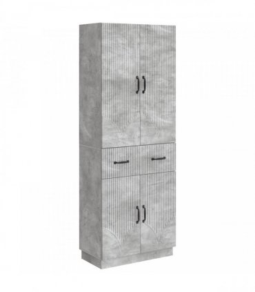vidaXL Cabinet Set 2 pcs Concrete Grey Engineered Wood — V0672185355