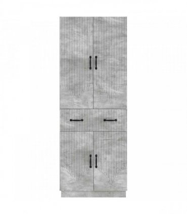 vidaXL Cabinet Set 2 pcs Concrete Grey Engineered Wood — V0672185355