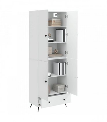 vidaXL Cabinet Set 2 pcs High Gloss White Engineered Wood — V0672185360