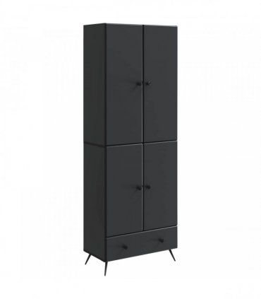 vidaXL Cabinet Set 2 pcs Black Engineered Wood — V0672185363