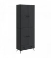 vidaXL Cabinet Set 2 pcs Black Engineered Wood — V0672185363
