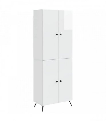 vidaXL Cabinet Set 2 pcs High Gloss White Engineered Wood — V0672185368