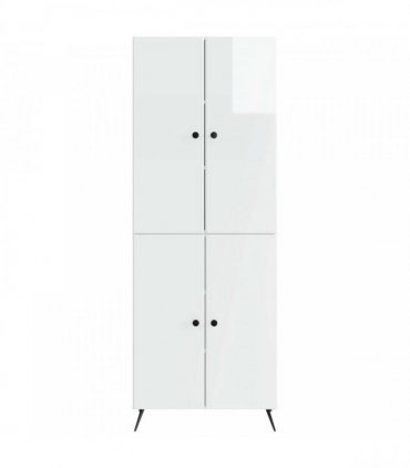 vidaXL Cabinet Set 2 pcs High Gloss White Engineered Wood — V0672185368
