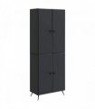 vidaXL Cabinet Set 2 pcs Black Engineered Wood — V0672185372