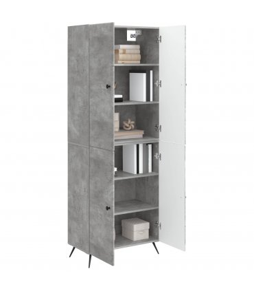 vidaXL Cabinet Set 2 pcs Concrete Grey Engineered Wood — V0672185374