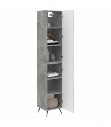 vidaXL Cabinet Set 2 pcs Concrete Grey Engineered Wood — V0672185381
