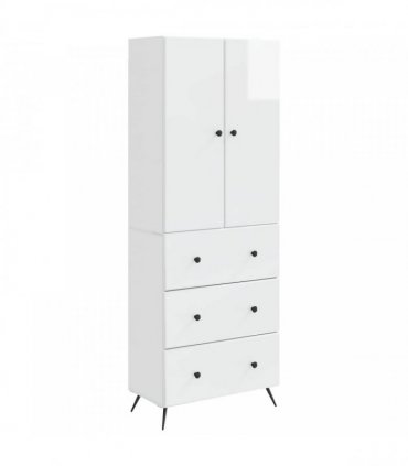 vidaXL Cabinet Set 2 pcs High Gloss White 66 x 34.5 x 90 cm — V0672185386