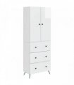 vidaXL Cabinet Set 2 pcs High Gloss White 66 x 34.5 x 90 cm — V0672185386