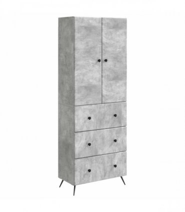 vidaXL Cabinet Set 2 pcs Concrete Grey 66 x 34.5 x 90 cm — V0672185388