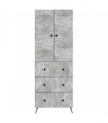 vidaXL Cabinet Set 2 pcs Concrete Grey 66 x 34.5 x 90 cm — V0672185388