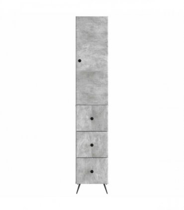 vidaXL Cabinet Set 2 pcs Concrete Grey 34.5 x 34.5 x 90 cm