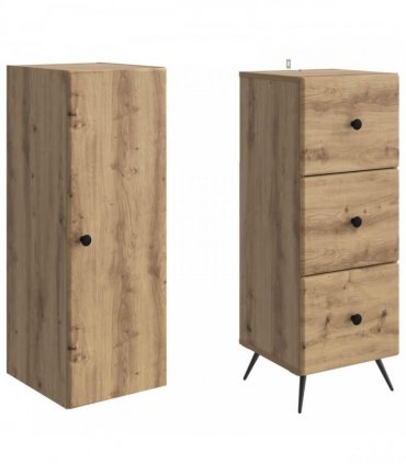 vidaXL Cabinet Set 2 pcs Artisan Oak 34.5 x 34.5 x 90 cm