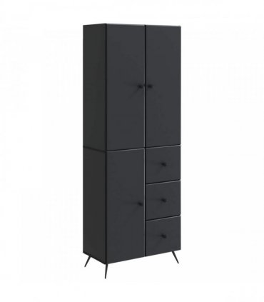 vidaXL Cabinet Set 2 pcs Black Engineered Wood — V0672185401