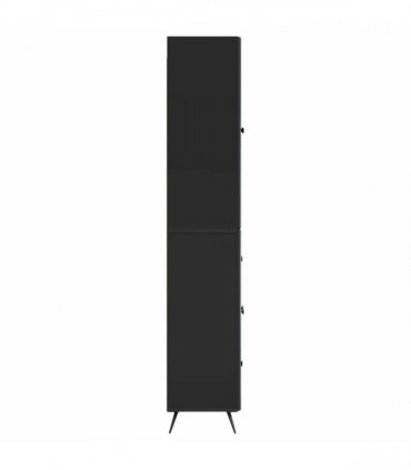 vidaXL Cabinet Set 2 pcs Black Engineered Wood — V0672185401