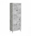vidaXL Cabinet Set 2 pcs Concrete Grey Engineered Wood — V0672185402