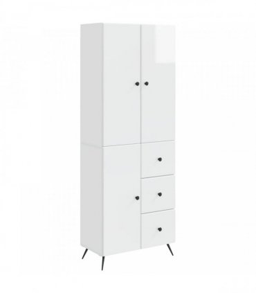 vidaXL Cabinet Set 2 pcs High Gloss White Engineered Wood — V0672185403