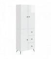 vidaXL Cabinet Set 2 pcs High Gloss White Engineered Wood — V0672185403