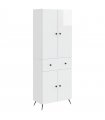 vidaXL 2 pcs High Gloss White
