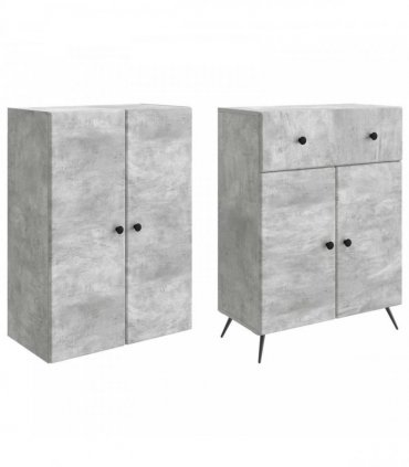 vidaXL 2 pcs Concrete Grey — V0672185410