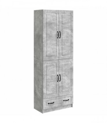 vidaXL Cabinet Set 2 pcs Concrete Grey Engineered Wood — V0672185415