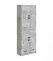 vidaXL Cabinet Set 2 pcs Concrete Grey Engineered Wood — V0672185415