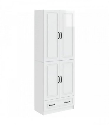 vidaXL Cabinet Set 2 pcs High Gloss White Engineered Wood — V0672185418