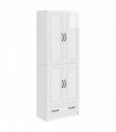 vidaXL Cabinet Set 2 pcs High Gloss White Engineered Wood — V0672185418