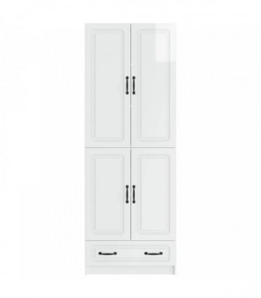 vidaXL Cabinet Set 2 pcs High Gloss White Engineered Wood — V0672185418