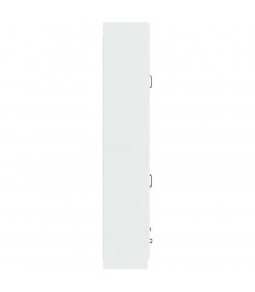 vidaXL Cabinet Set 2 pcs High Gloss White Engineered Wood — V0672185418