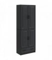 vidaXL Cabinet Set 2 pcs Black Engineered Wood — V0672185419