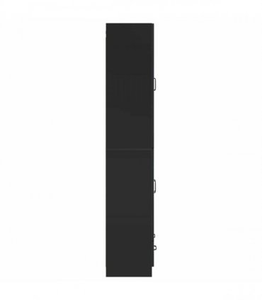 vidaXL Cabinet Set 2 pcs Black Engineered Wood — V0672185419
