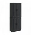 vidaXL Cabinet Set 2 pcs Black Engineered Wood — V0672185426
