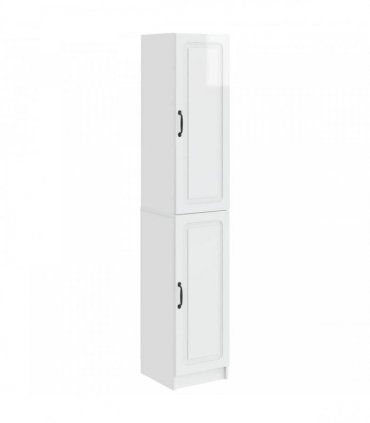 vidaXL Cabinet Set 2 pcs High Gloss White Engineered Wood — V0672185431